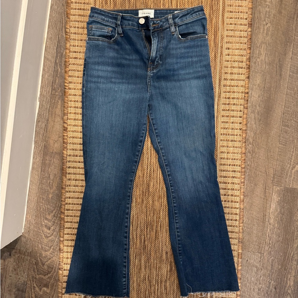 FRAME LE MINI BOOT BLUE JEANS WOMENS SIZE 28